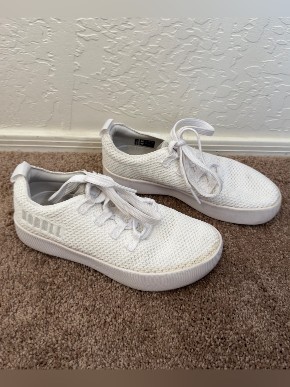 NOBULL Women’s White Recs Knit Trainer - 7.5